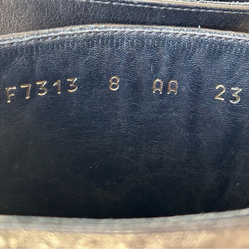 Cole Haan Black Leather Mid-Calf Boots - Picture 6 of 13